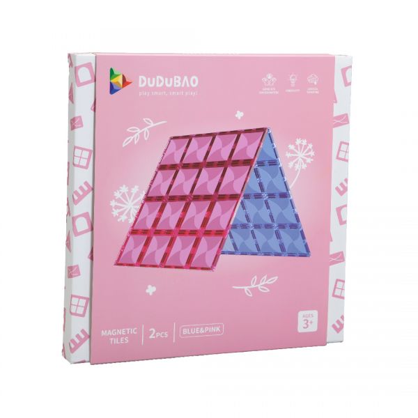 DUDUBAO磁力片-大幫手(藍、粉)2PCS